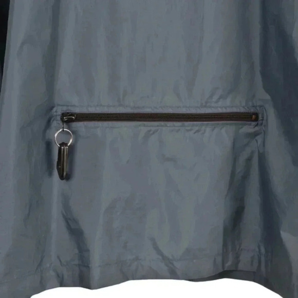 Nike Windbreaker  Jacket Blue Nylon Full Zip Reflective Stripes Size Large - Picture 7 of 12